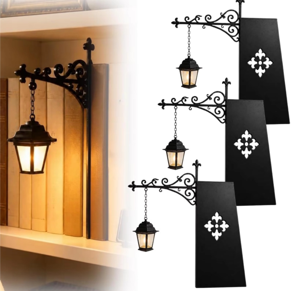 Bookshelf - Library Lantern Decorative Bookshelf Lighting Retro