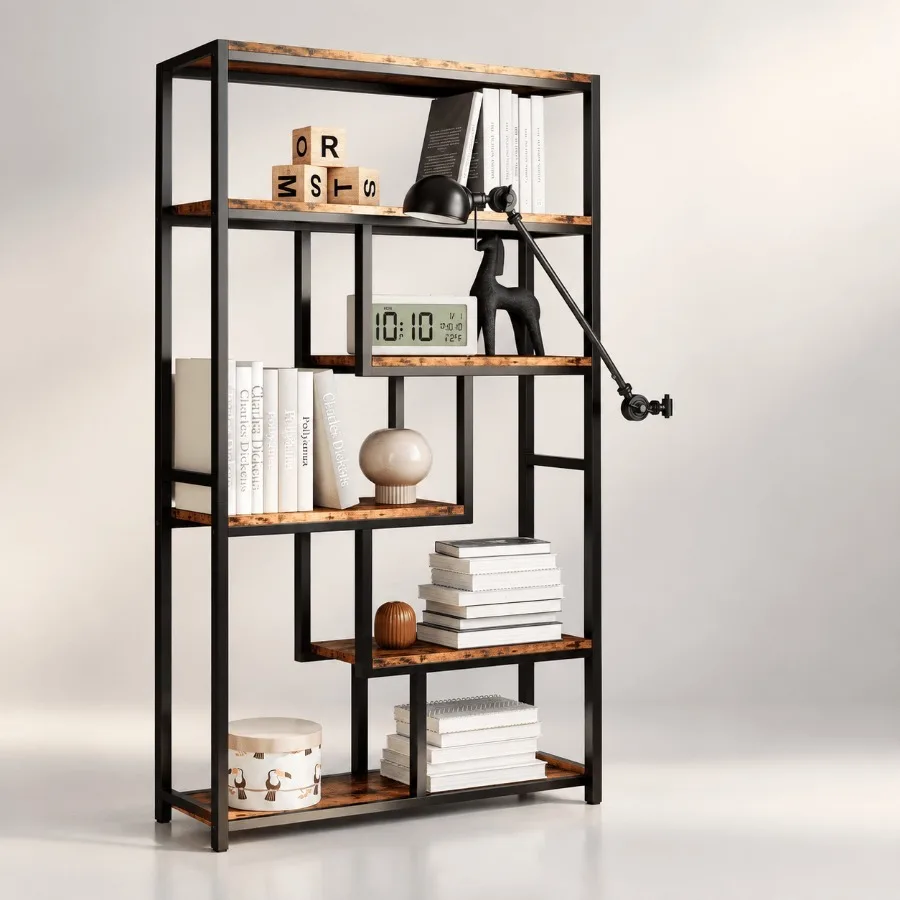 Bookshelves 6 Tiers, Industria - Bookshelf ulasan dan harga