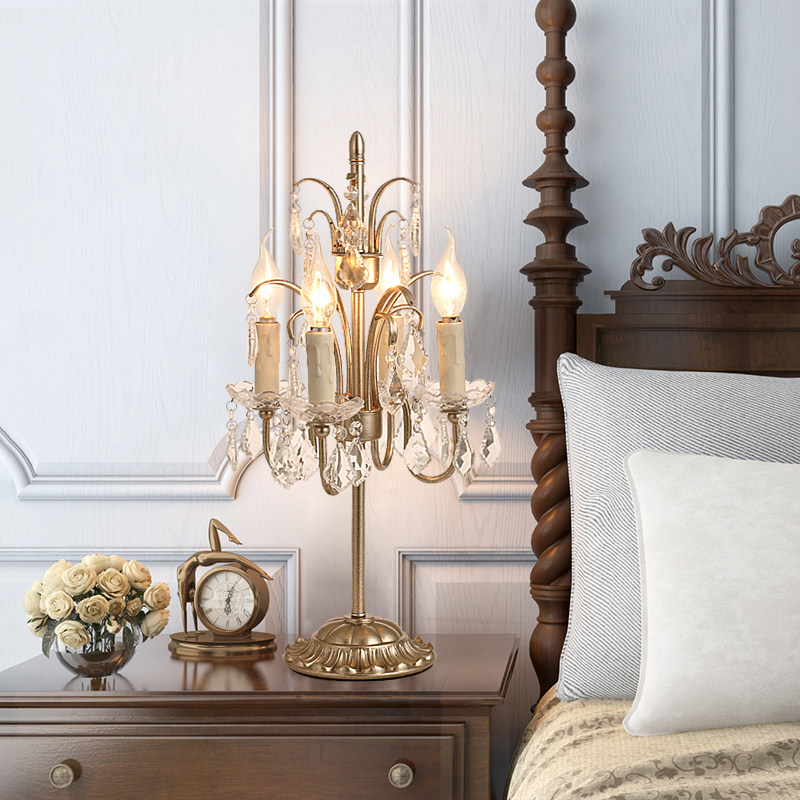 American retro bedside lamp Fr - Desk Lamp ulasan dan harga