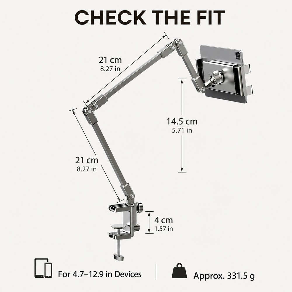Adjustable Bed Phone Holder St - Standing Desk ulasan dan harga