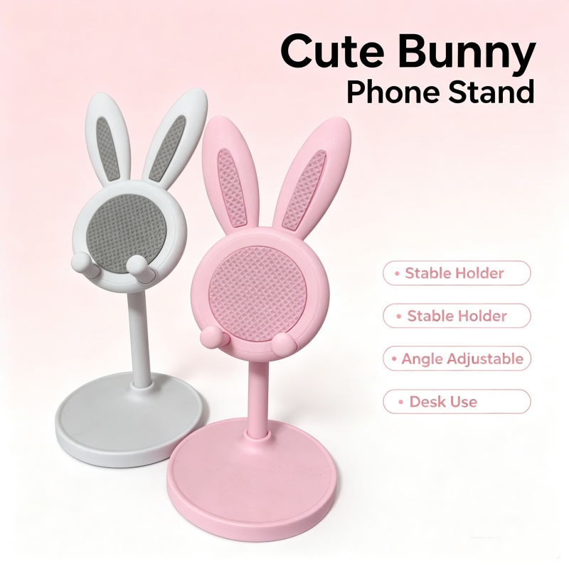 Cute Bunny Phone Stand Adjusta - Standing Desk ulasan dan harga