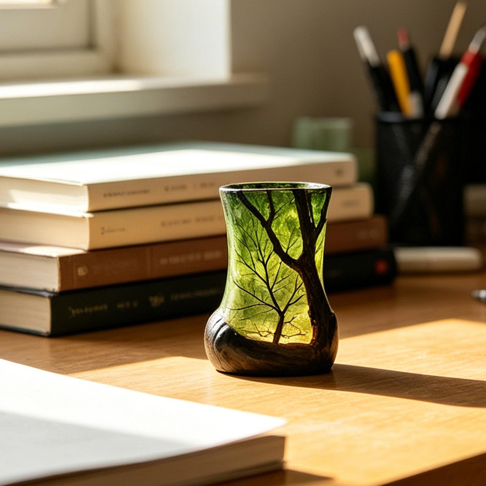 Bedside Table Lamp Forest Nigh - Bookshelf ulasan dan harga