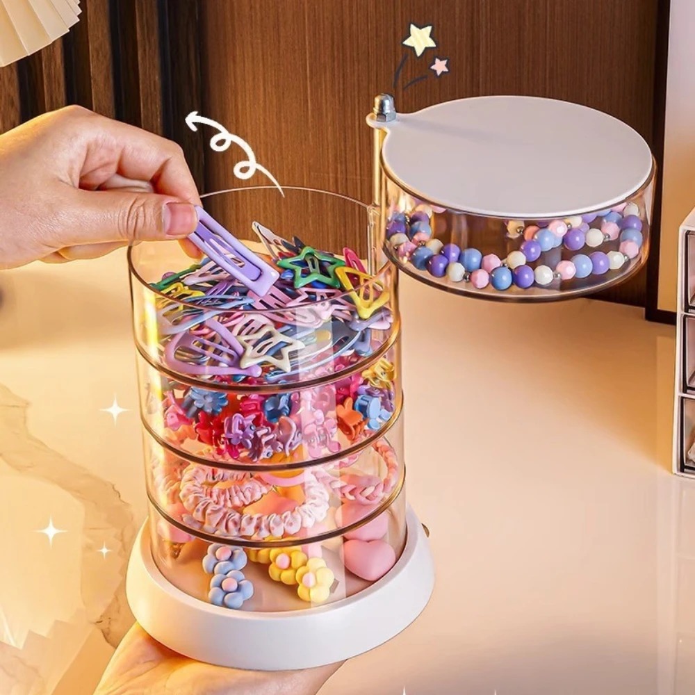 360 Rotating Clear Hair Access - Desk Organizer ulasan dan harga