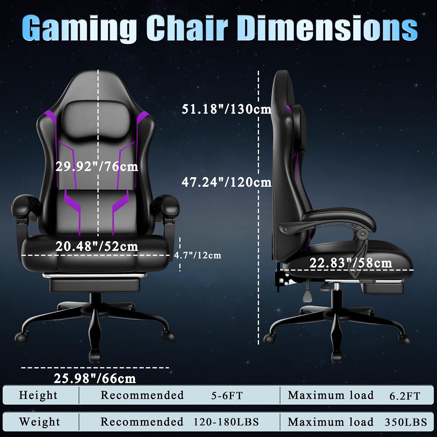 Ergonomic Gaming Chair with Po - Office Chair Cushion ulasan dan harga