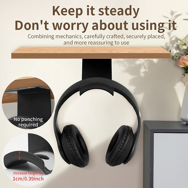 Universal Headphone Stand Adhe - Standing Desk ulasan dan harga
