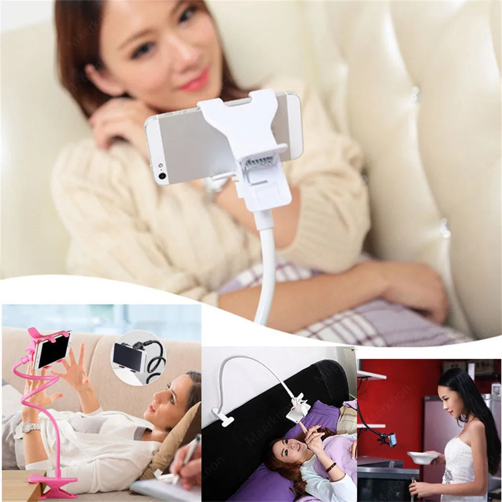 Adjustable Long Arm Phone Stan - Standing Desk ulasan dan harga