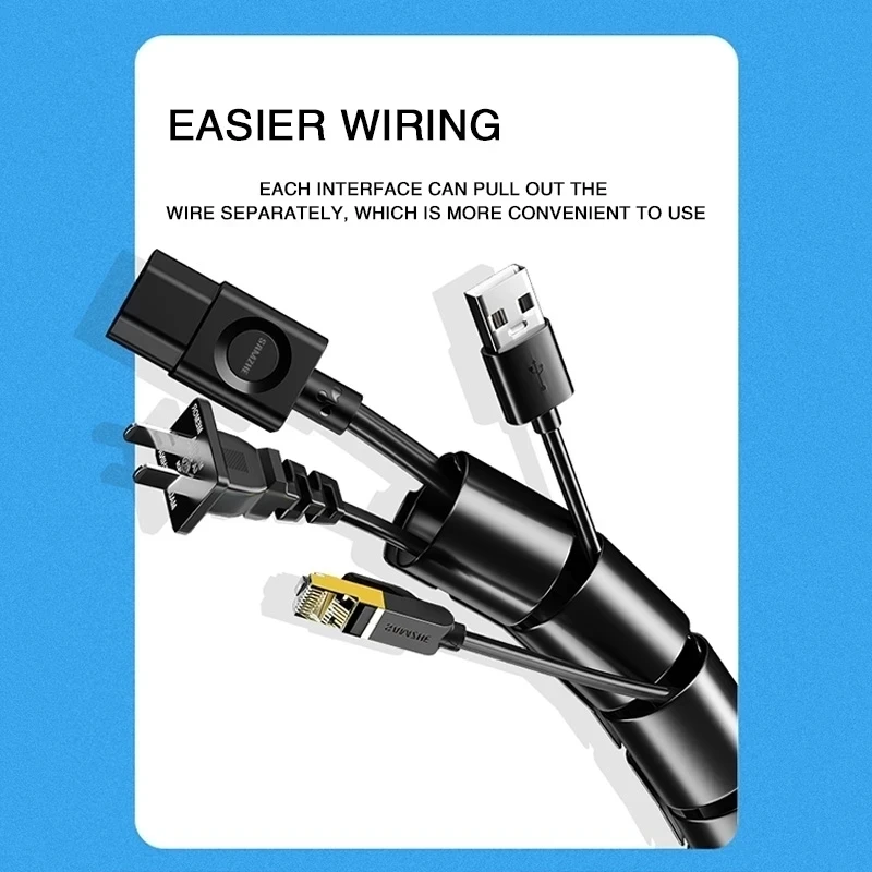 2M Long Cable Management Compu - Desk Organizer ulasan dan harga