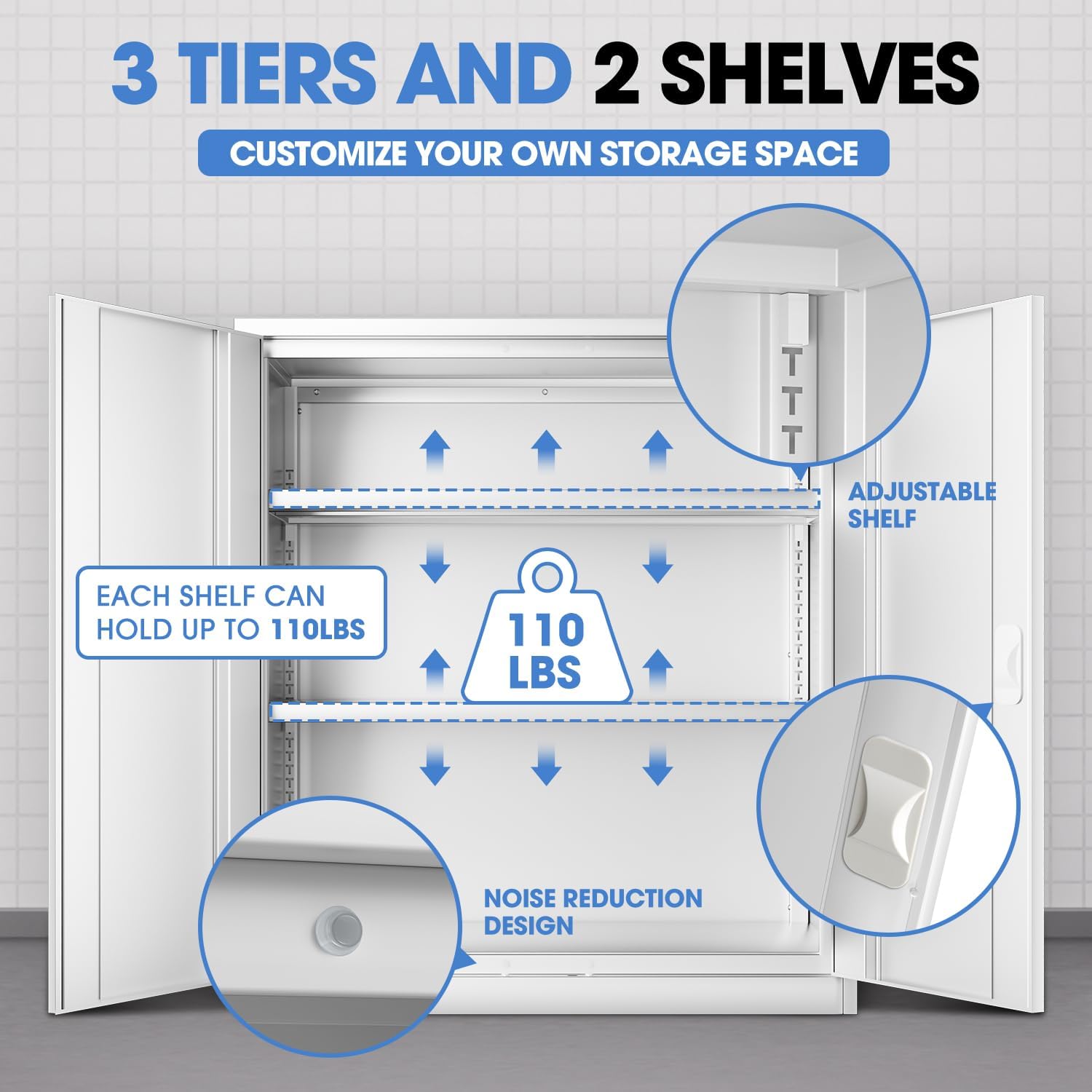 #￥forModern Heavy Duty White M - File Cabinet ulasan dan harga