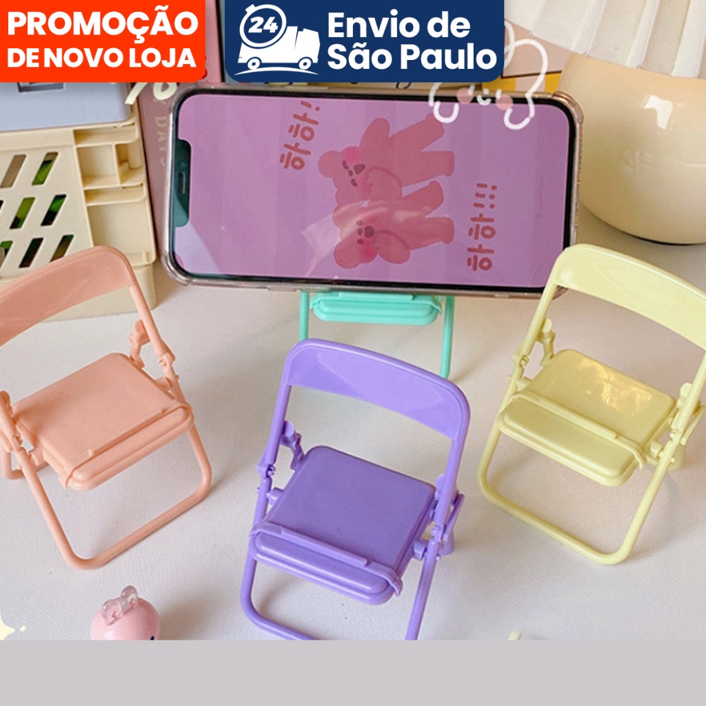 Cute Chair Phone Holder Stand  - Desk Organizer ulasan dan harga