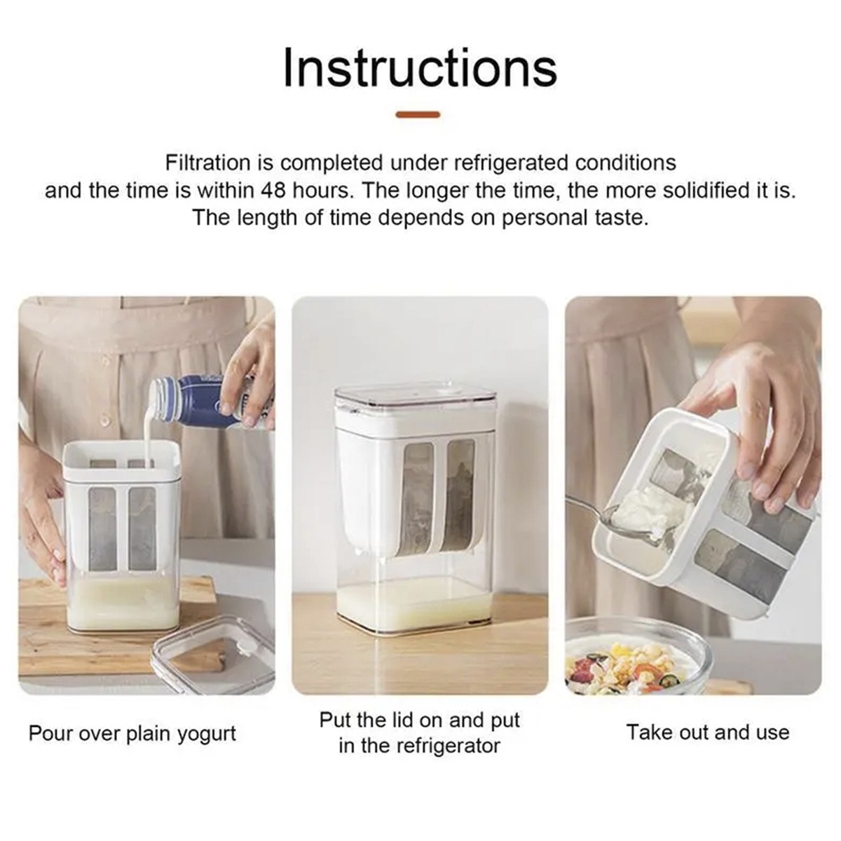 Yogurt Filter Food Strainer 11 - Partition Screen Divider ulasan dan harga