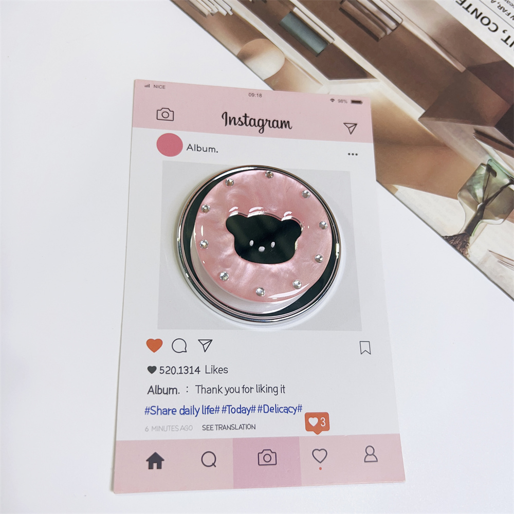 Bear Mirror Magnetic Mobile Ph - Mobile Pedestal Cabinet ulasan dan harga
